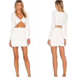 Revolve white cutout dress